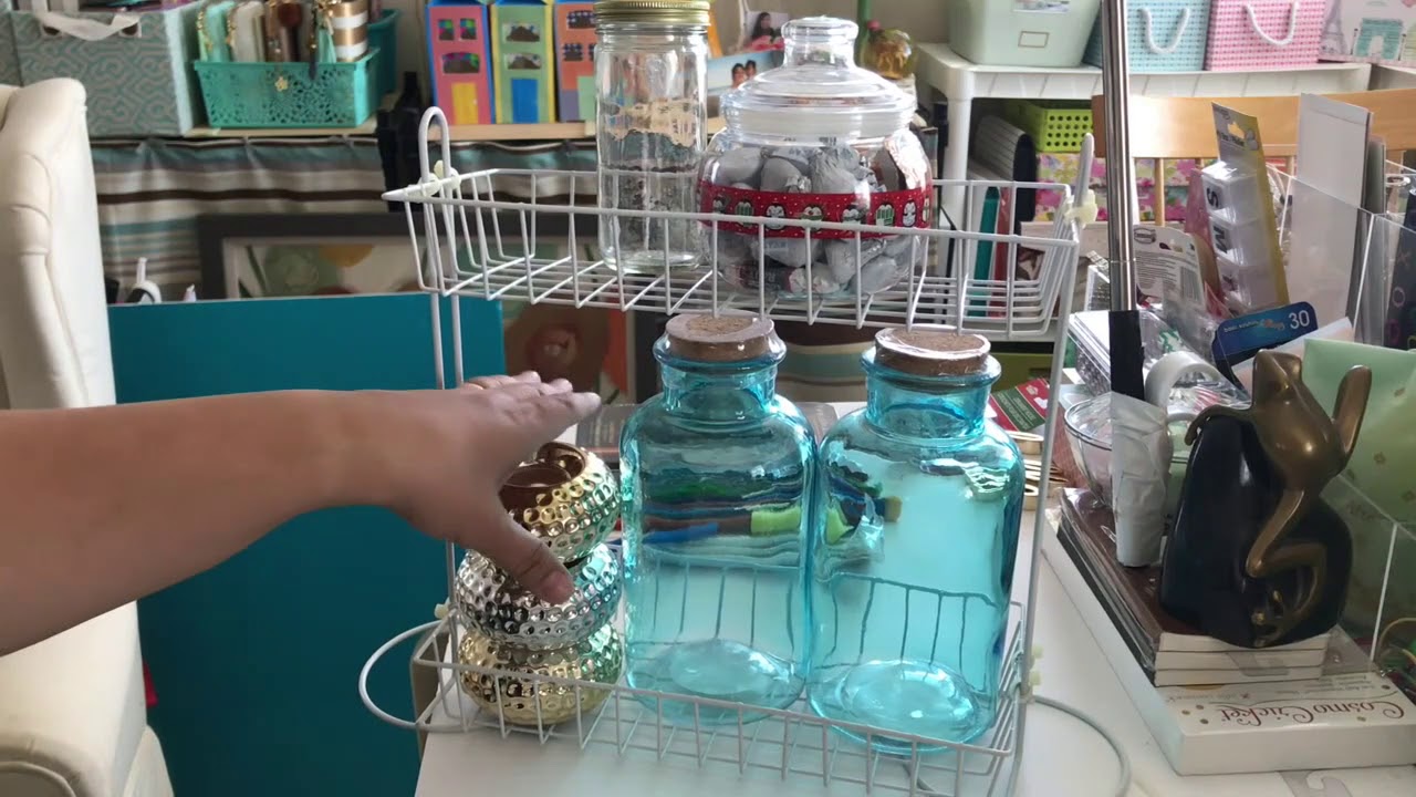 Dollar Tree DIY Multi Purpose Organizer for Tiny House, Dorm Room, Small Spaces, Apartments Final