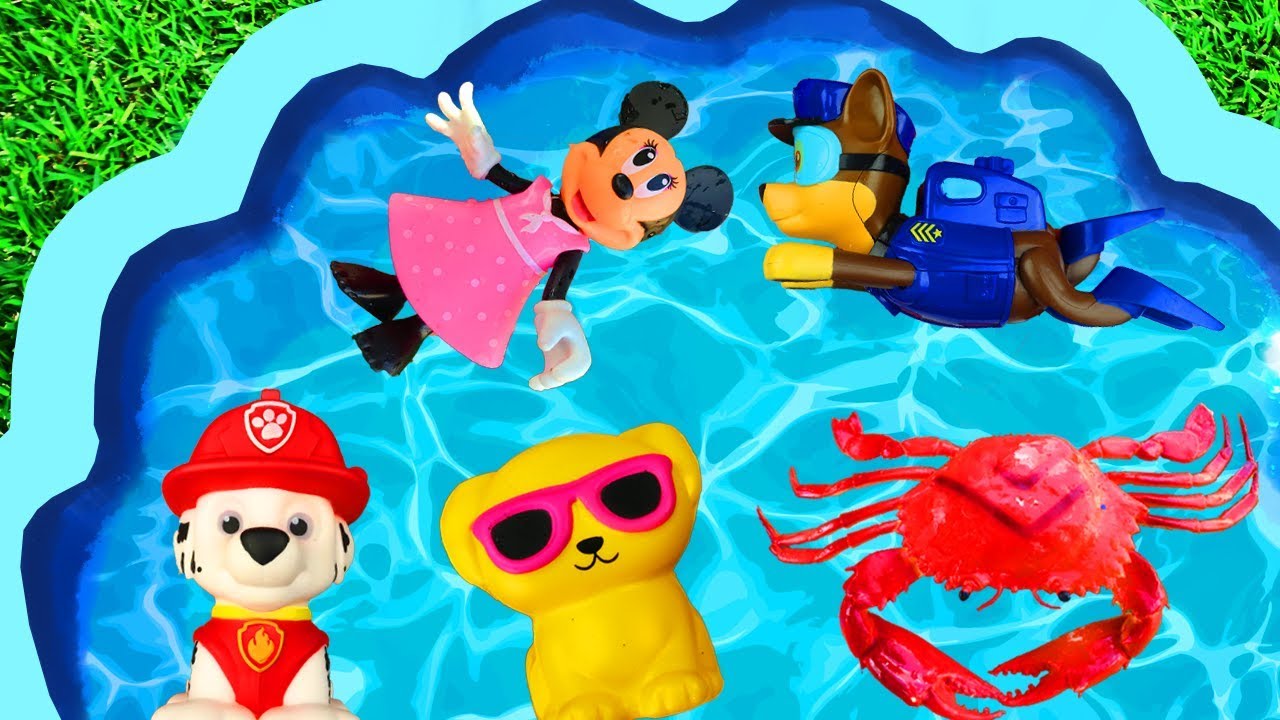 Learn Characters, Pj Masks, Paw Patrol and Animals - for Children and Kids Pool