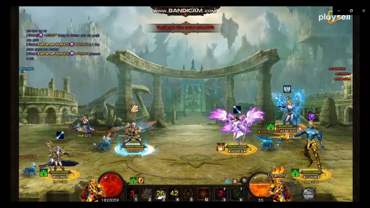 MİLYON VURUŞLAR HAVADA UÇUŞUYOR (2V3) 80 LEVEL AMFİ TİYATRO | LEGEND ONLİNE REBORN