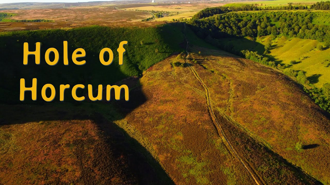 Hole of Horcum - North Yorkshire Moors - by Drone 4K