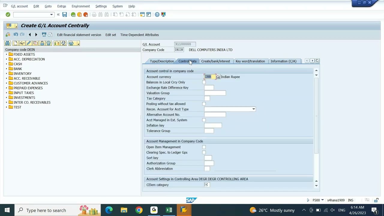 SAP FICO ENGLISH: GL Master upload using LSMW - Part 3