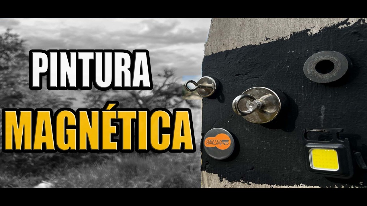 Pega Imanes donde sea, utiliza -PINTURA MAGNÉTICA-
