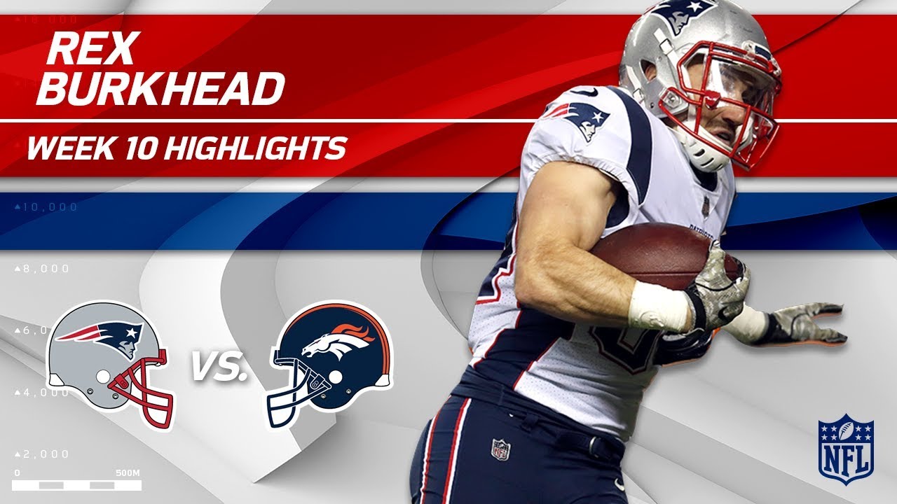 Rex Burkhead's Big Game w/ a Blocked Punt & 1 TD! | Patriots vs. Broncos | Wk 10 Player Highlights
