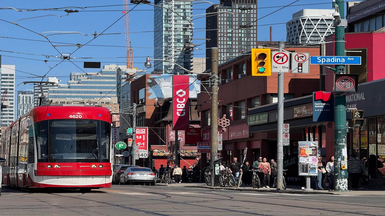 Walking Tour of Toronto's Central Chinatown April, 2025. 4K HDR.