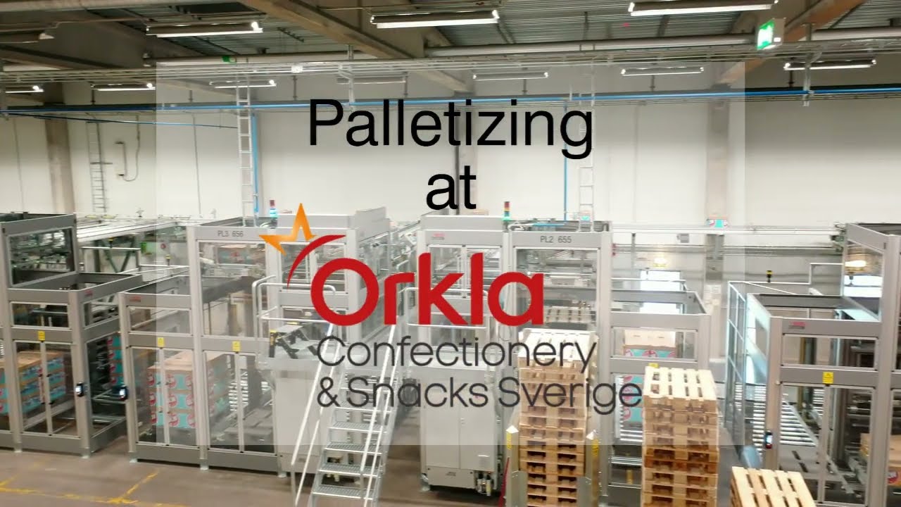 Palletizing at Orkla Confectionery & Snacks Sweden (OLW)