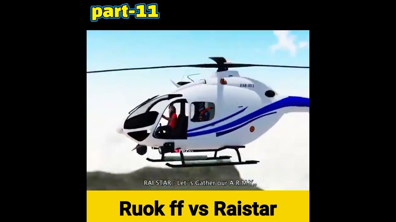Ruok ff vs Raistar sad story part-11 || free fire 3d story video || 