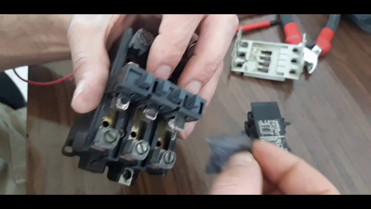 إصلاح الكونتاكتور. démontage et Réparation du contacteur Siemens