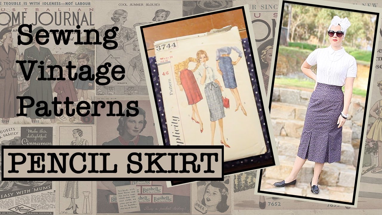 Making a Vintage Pencil Skirt