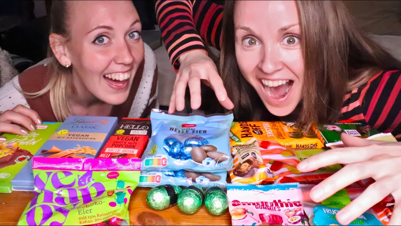 ASMR VEGANER (OSTER-)SÜSSIGKEITEN🍫TASTE TEST😋 MIT LISA | ASMR CANDY MUKBANG | ASMR LET'S EAT