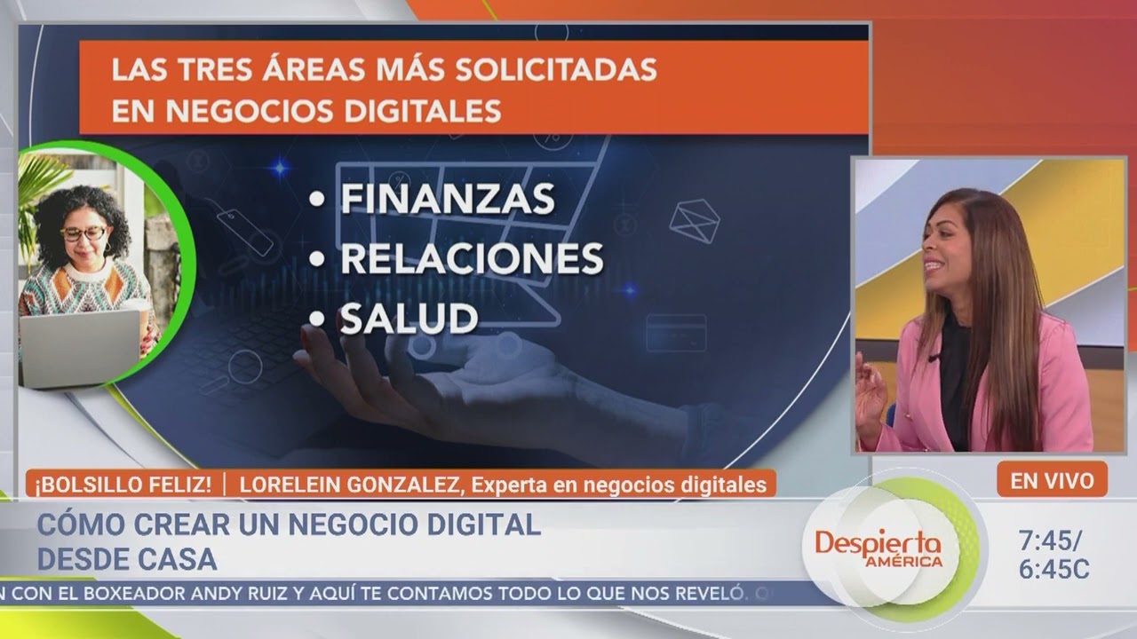 Lorelein Gonzalez en Despierta Am&eacute;rica | C&oacute;mo Crear un Negocio Digital Desde Casa |