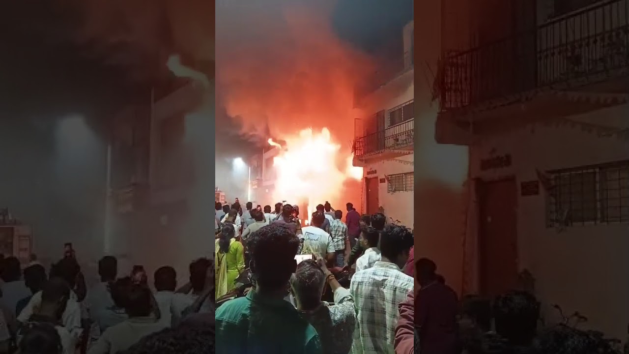 fire Accident in KC ROAD,CKD #chikodi #chikodinews #fire #accident