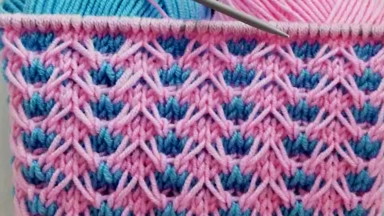 2 रंग का शानदार स्वेटर डिजाइन/Two Colour Sweater Design/Double Colour knitting/Do Rang ka design