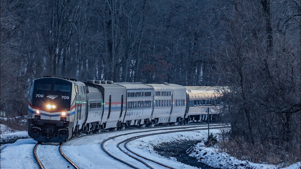 Hudson line: Afternoon-evening diesel rail action in Garrison, NY