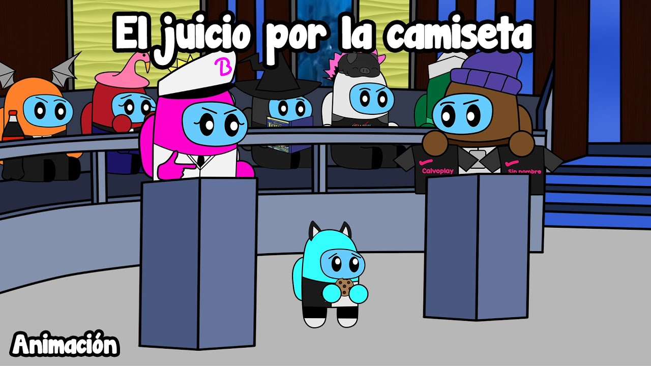 El juicio por la camiseta - Among Us Animación (aXoZer, Biyin, Auron, ZellenDust)