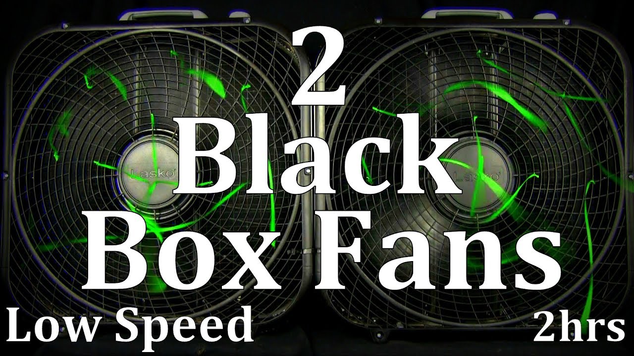 2 Black Box Fans Low Speed 2hrs 