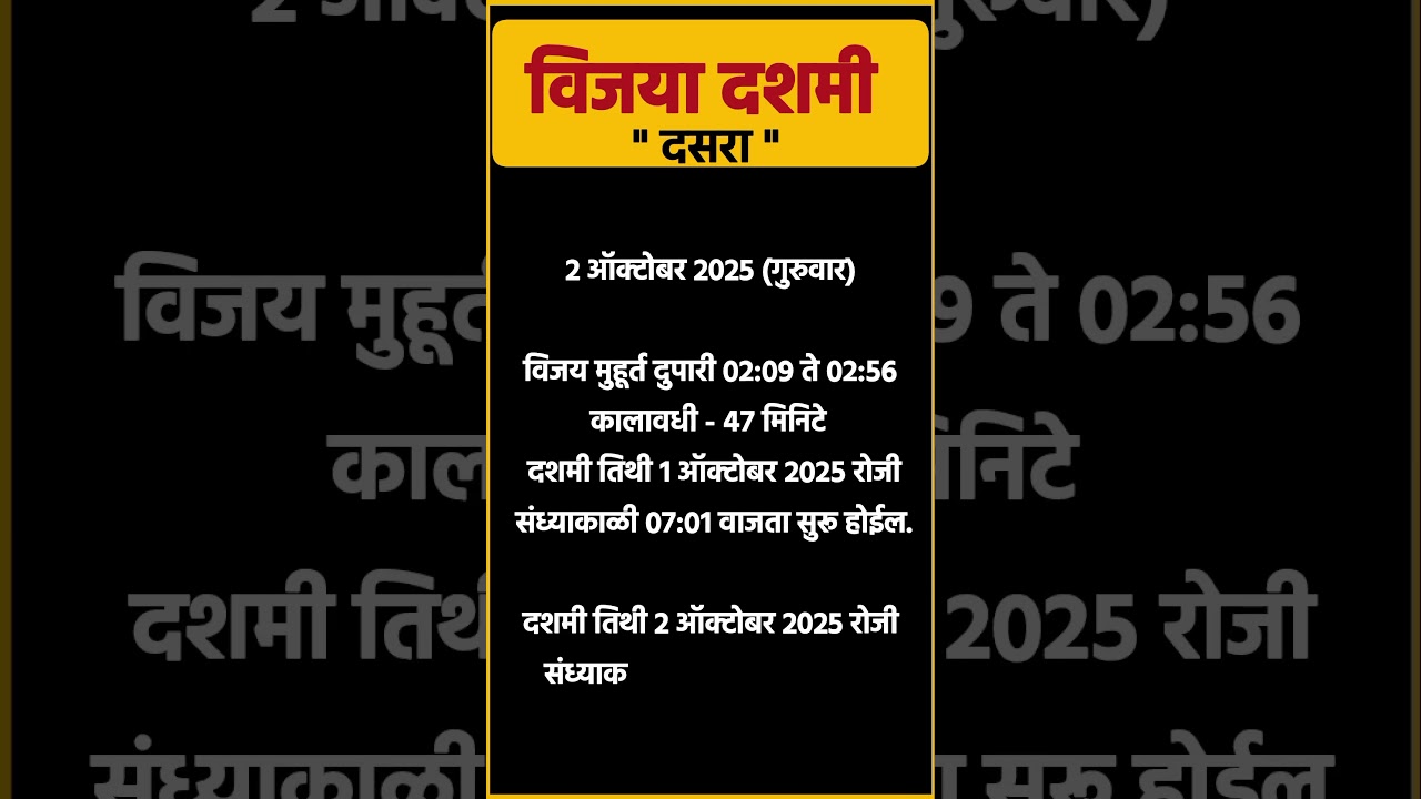 ✨ Dussehra / Vijaya Dashami 2025: Date, Auspicious Moments & Significance ✨