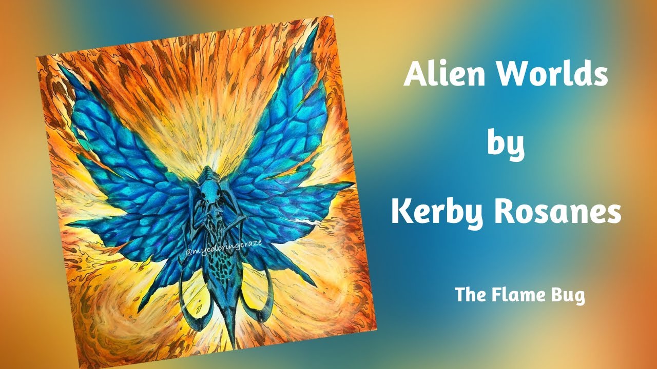 coloring extremely contrast foreground and background | Alien worlds| Kerby Rosanes