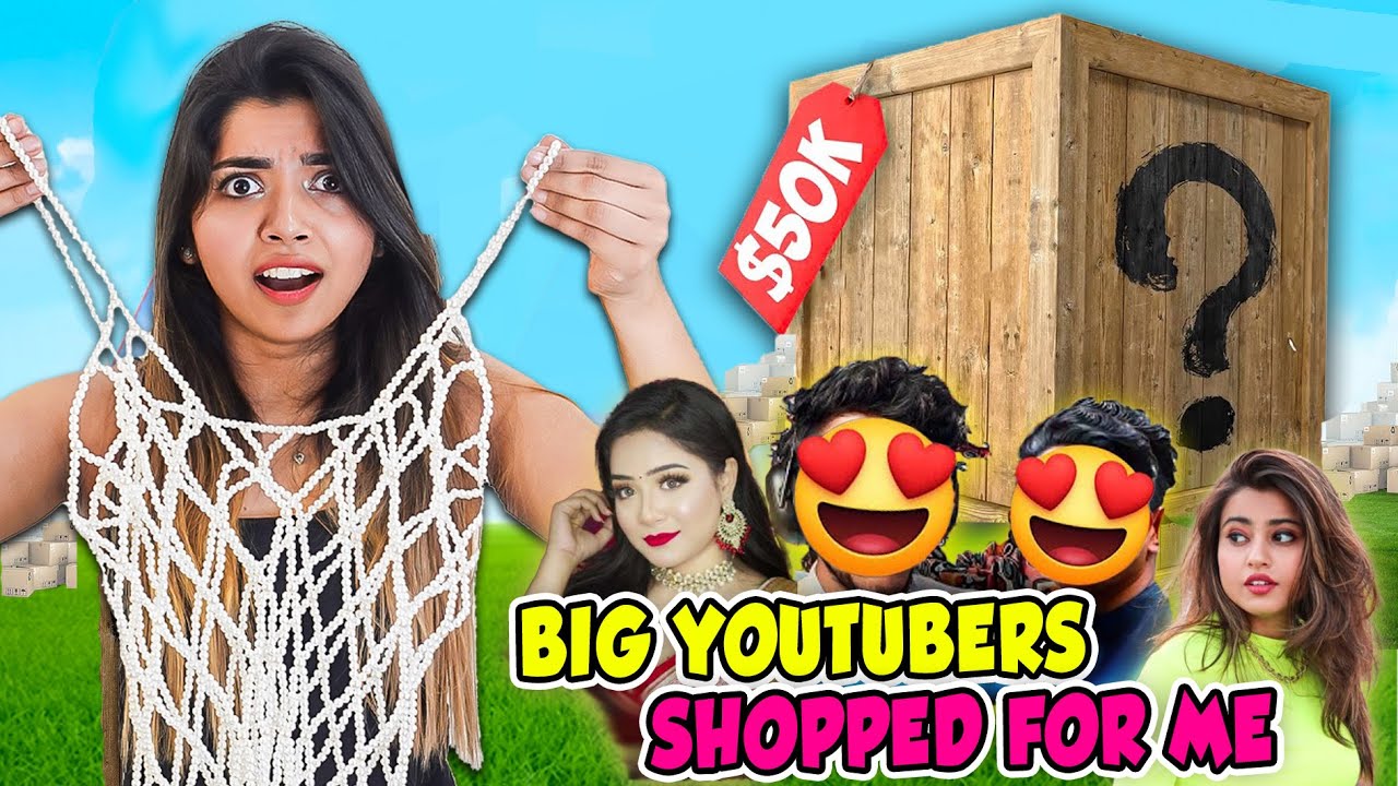 BIG YOUTUBER'S SHOPPED FOR ME!😳🥵 *ye kya kapda hai?*