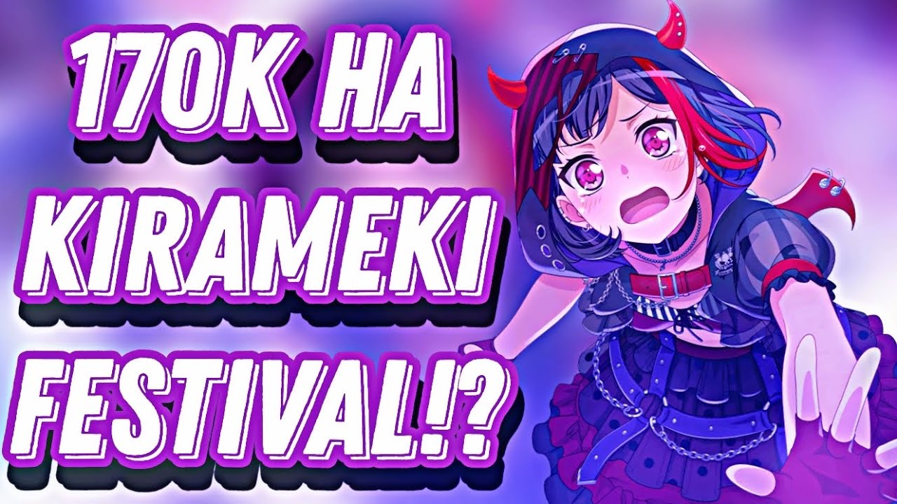Трачу 170K звёзд на Kirameki Festival в бандори | Kirameki Festival gacha | Bang Dream! |