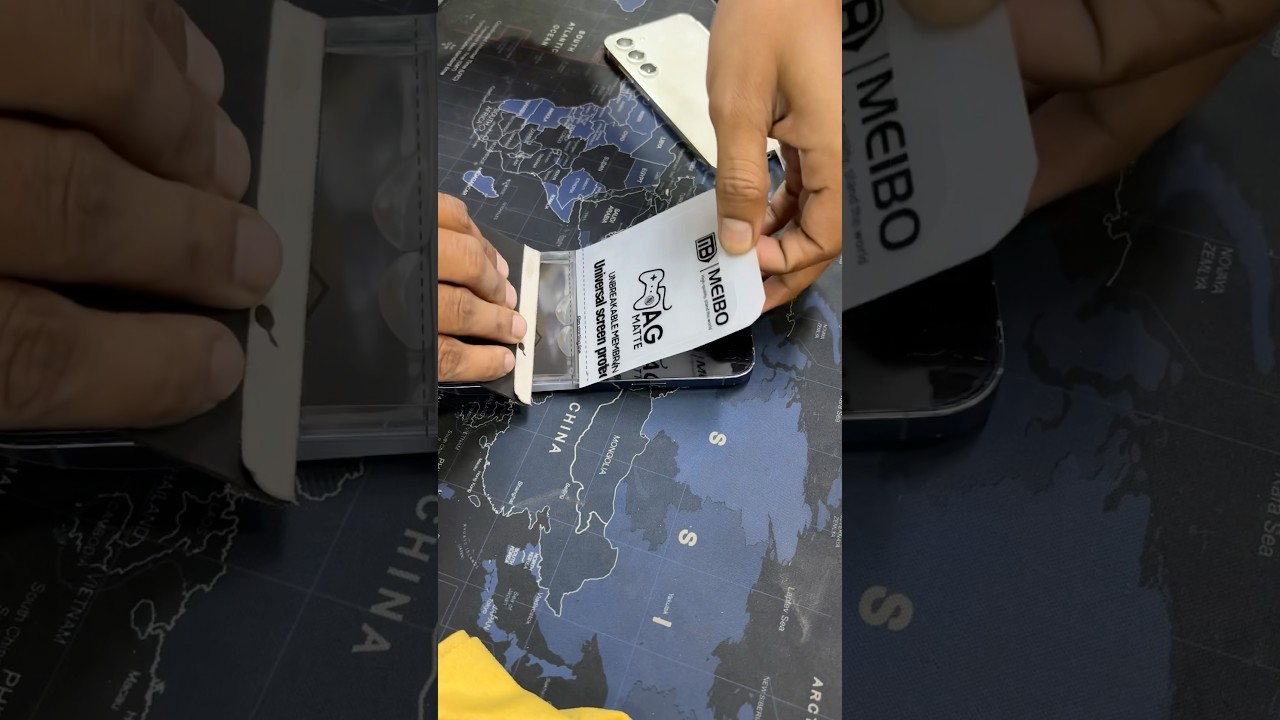 iPhone 13pro max matte screen protector guard - how to apply screen guard membrane #screenprotector