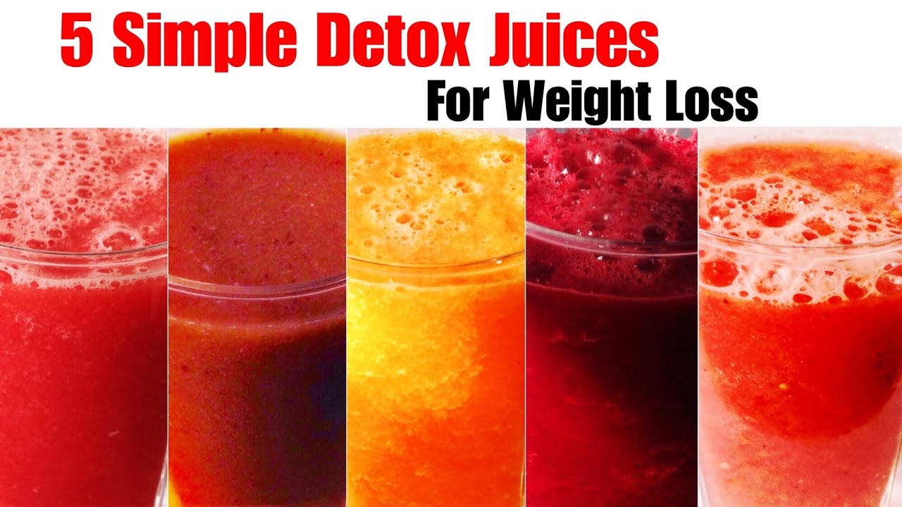 5 Detox Juice Recipe | How to make Detox juice for Weight Loss | Fat Cutter, Flat Belly juices