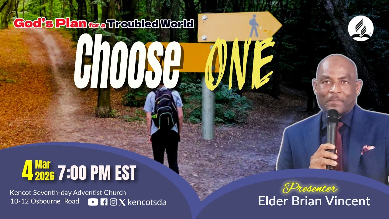 Chose One | God's Plan For a Troubled World | Evangelist Brian Vincent | Wed Mar 4, 2026 | 7:00 PM
