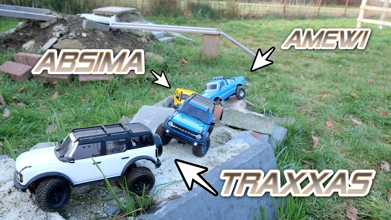 Traxxas TRX4m - Vergleich auf meiner Strecke feat. Absima & Amewi [German]