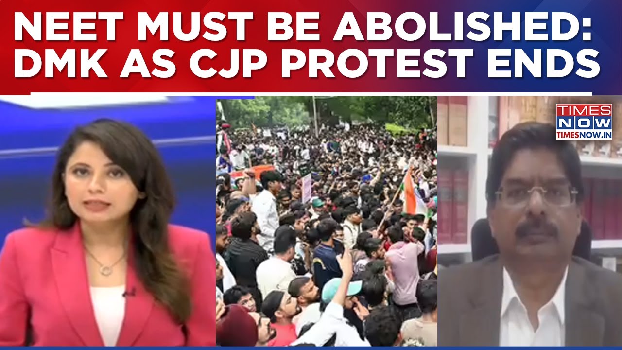 DMK's P Wilson Welcomes Pradhan's Exit, Says NEET Must Be Abolished After CJP Protest Ends