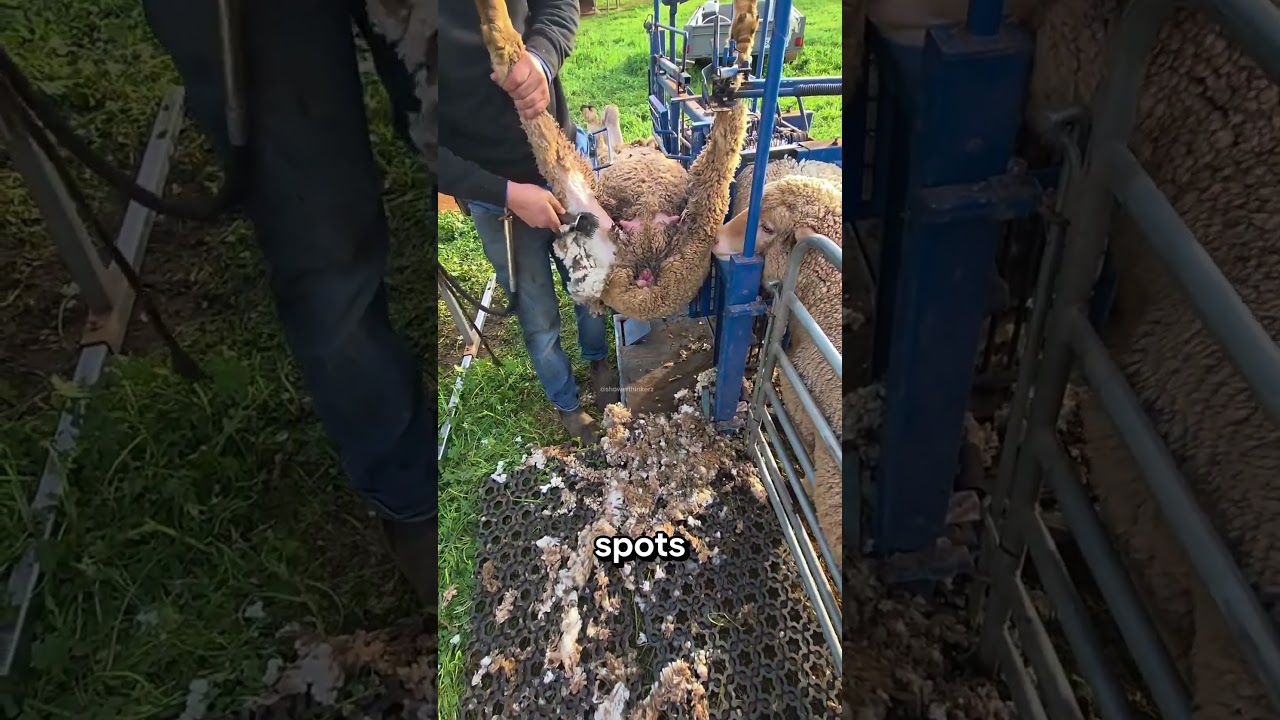 Почему фермеры так переворачивают овец‼️😱