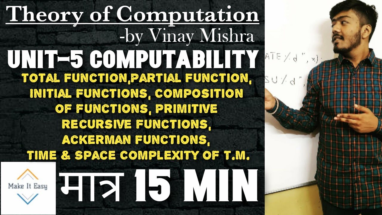 TOC:Computability Complete in Just 15 Min