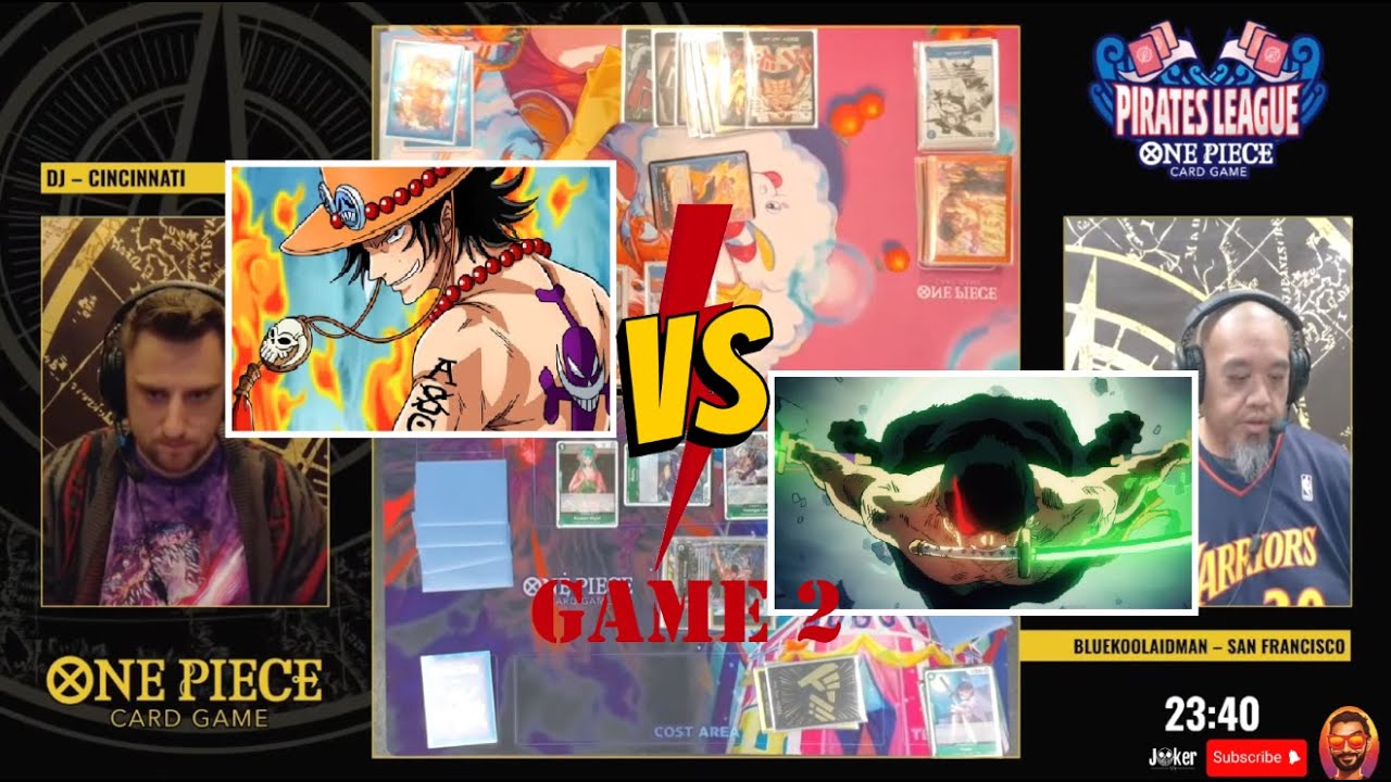 🔴PIRATE'S LEAGUE ONE PIECE CARD GAME SEMI FINALS: CINCINNATI VS SAN FRANCISCO - R/B ACE  vs G-ZORO