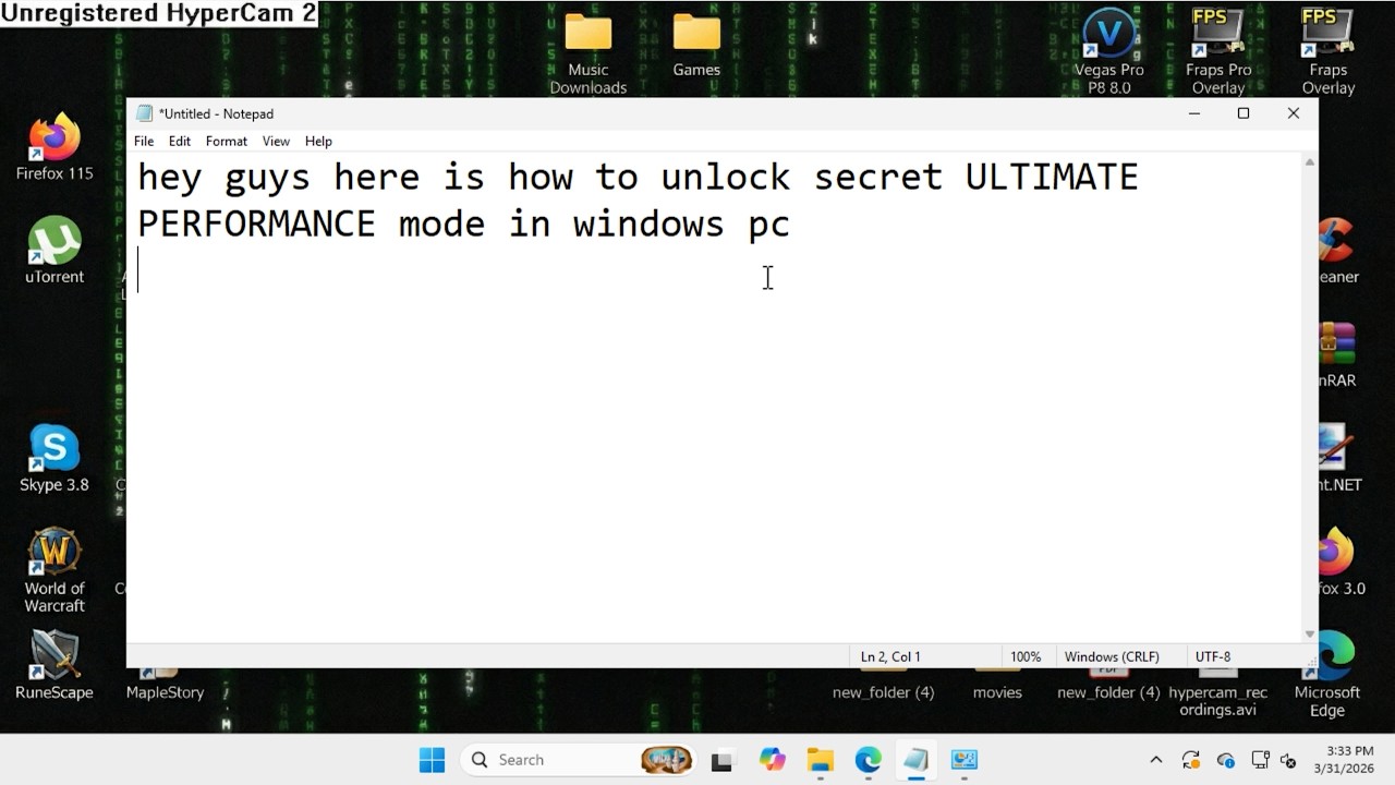 How to unlock Windows Ultimate Performance (NOT april fools)