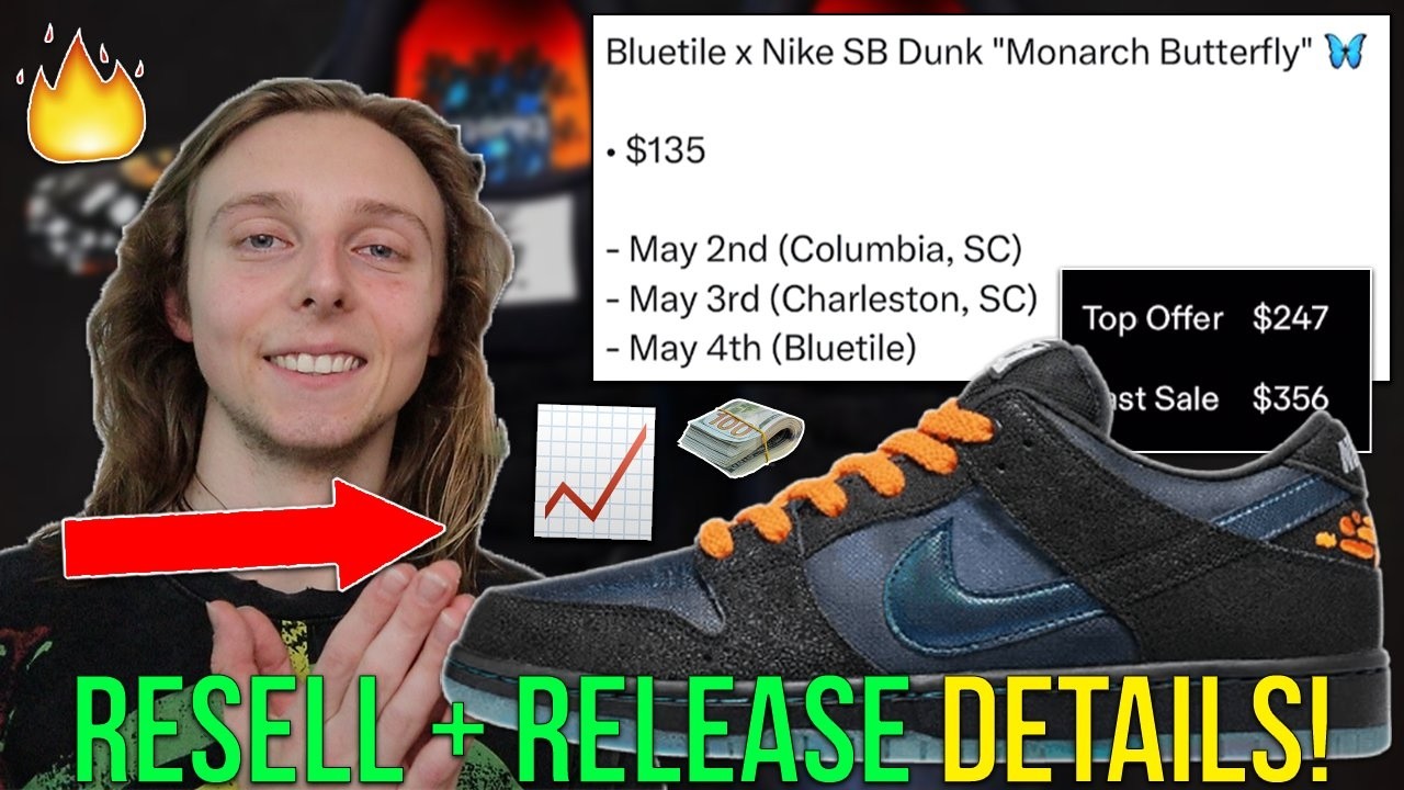 RELEASE IS COMING🔥! BLUETILE X NIKE SB DUNK LOW EARLY PRICES $300+! (Resell + Release Details!)