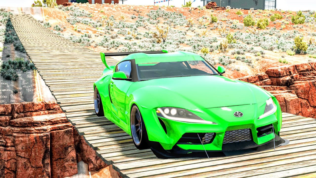 Cars VS Suspension Bridge #1 - BeamNG.Drive
