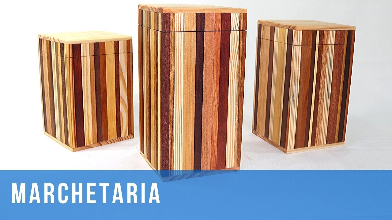 Pote para alimentos em Marchetaria - Veja como fazer