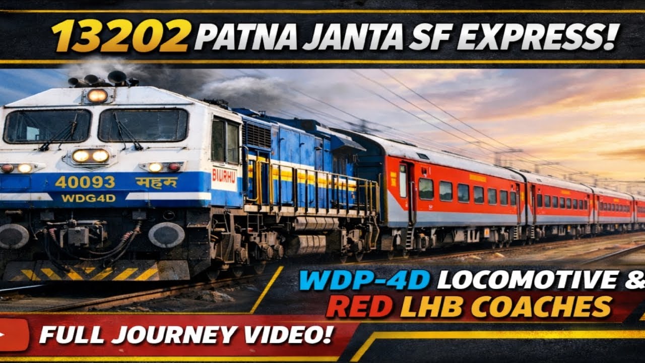 13202 PATNA JANTA  SF EXPRESS WITH WDP4D LOCOMOTIVES