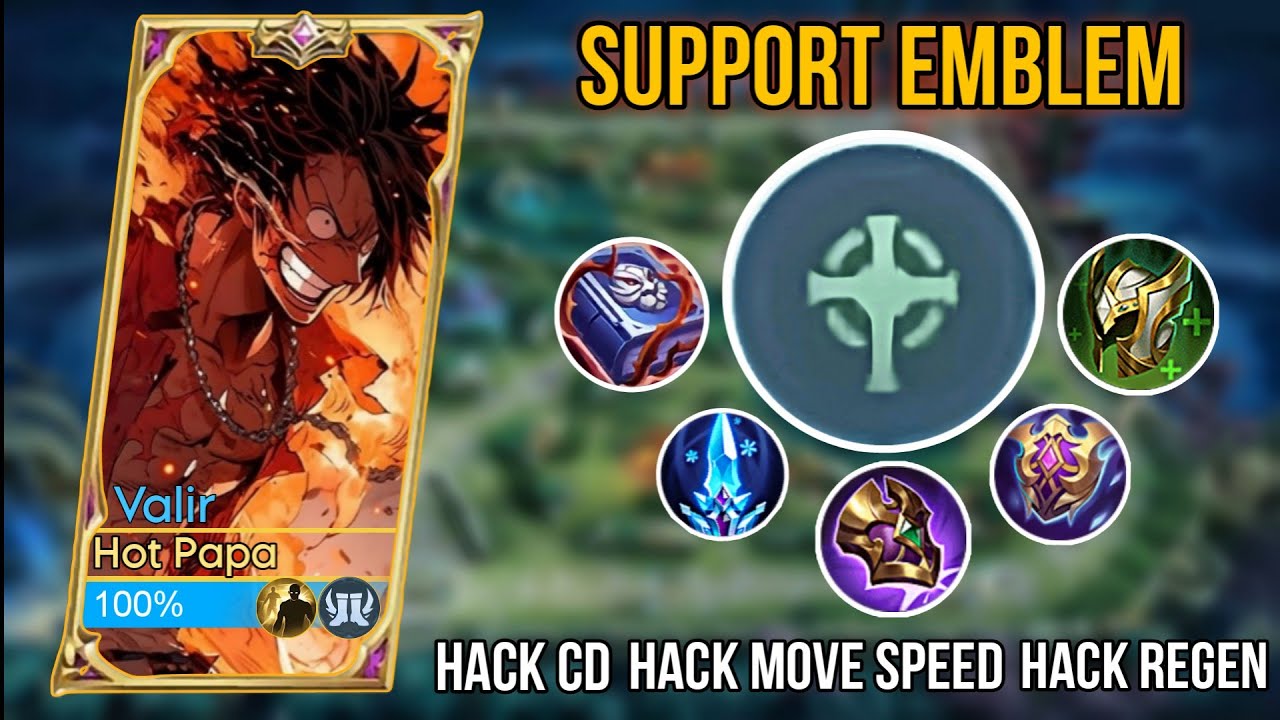 NEW BUILD VALIR USING SUPPORT EMBLEM | BEST BUILD VALIR 2024 | MLBB