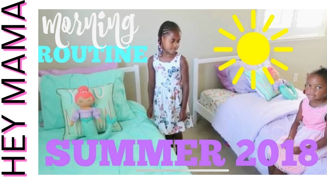 MORNING ROUTINE FOR SUMMER 2018 I SAHM WITH 5 KIDS I KIDS ROUTINE 2018