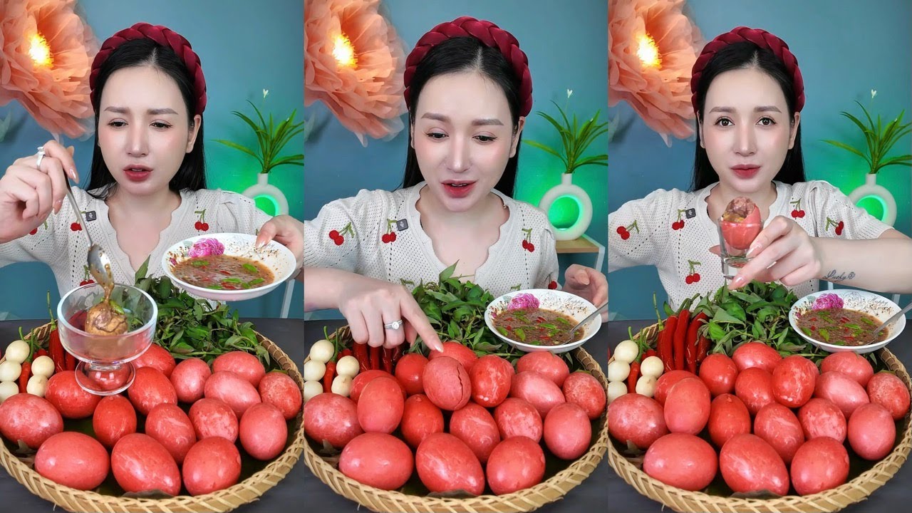 Lần Đầu Ăn Hột Vịt Lộn Đỏ Sẽ Như Thế Nào | SALLY HẠNG