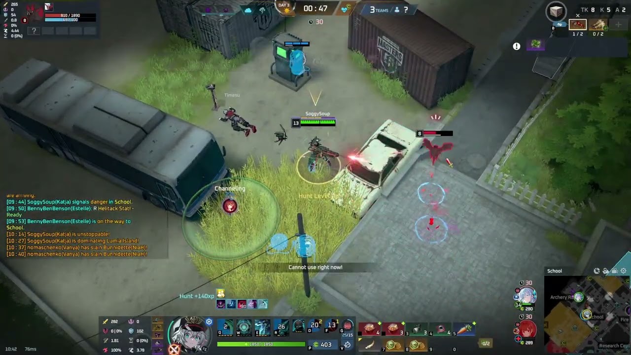 Eternal Return Katja Gameplay (No Commentary, 2nd place)