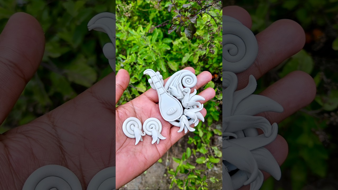Aesthetic Clay Jewellery for Saraswati Puja 🌼 Step-by-Step Handmade Tutorial 
