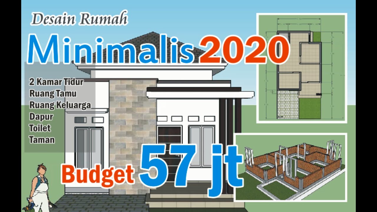 Model rumah minimalis 2020 budget 50 juta 2 kamar tidur