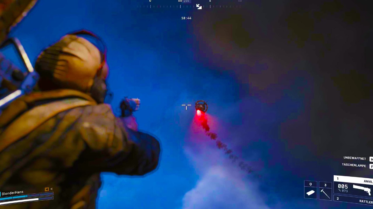 Die neue Waffe testen