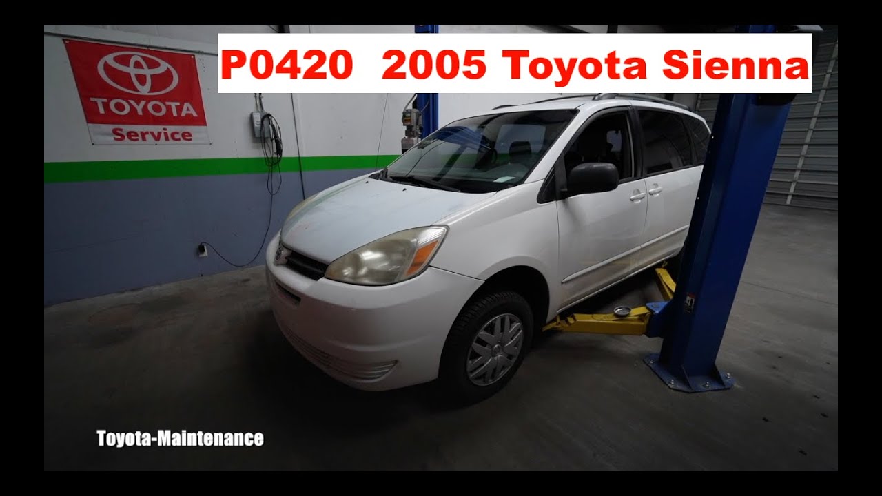 Toyota Sienna 2005 года, код P0420: порог эффективности каталитической системы B1