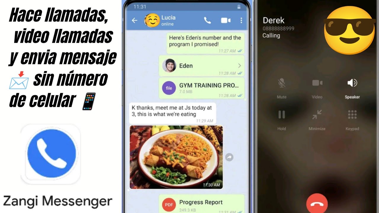 Zangi: hacer llamadas y mandar mensajes sin tener número de celular /número virtual /videollamadas