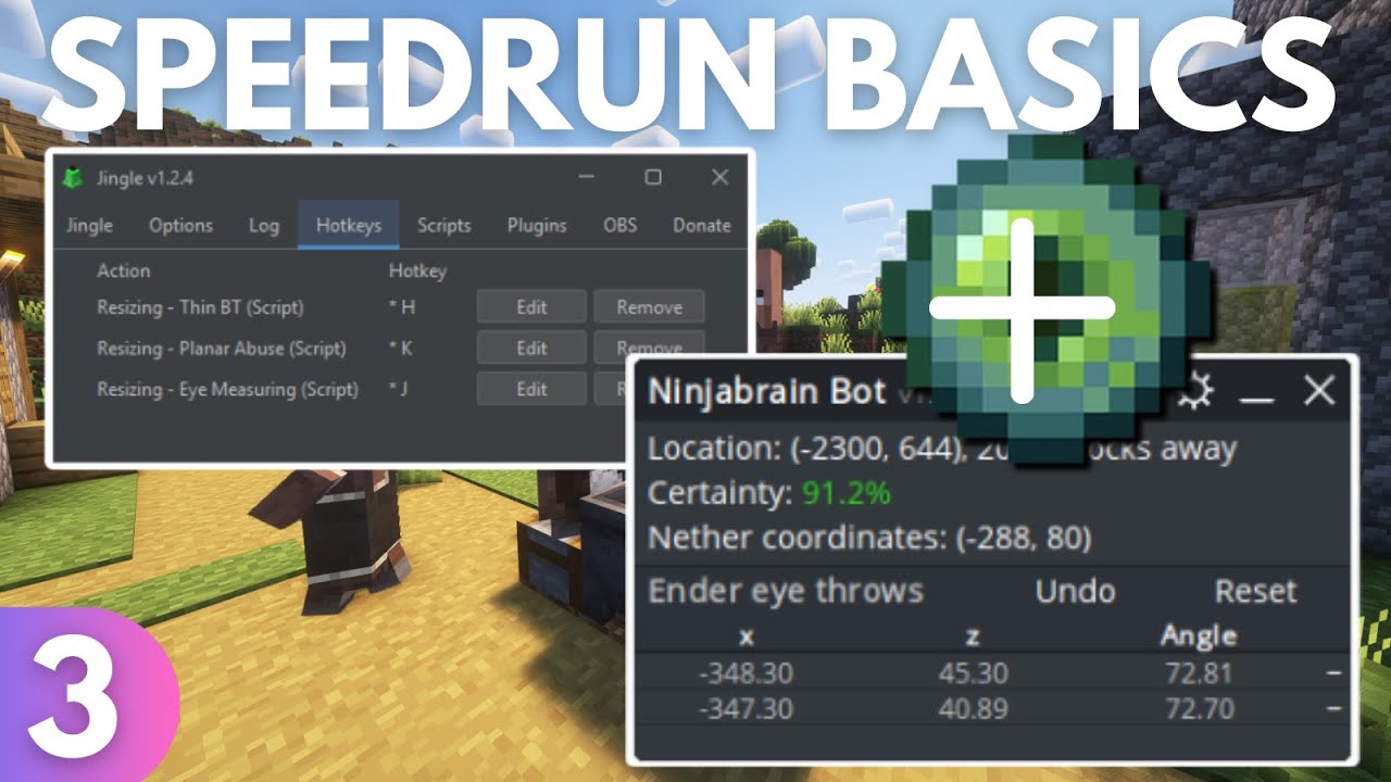 How to Speedrun Minecraft: Ninjabrain Bot & Jingle Setup
