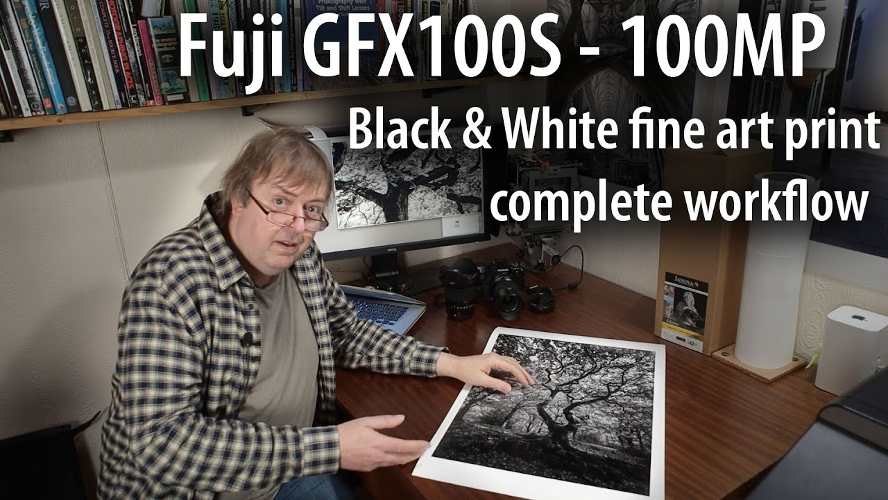 100MP GFX100S - Printing a big B&W fine art print - full workflow - from image to paper