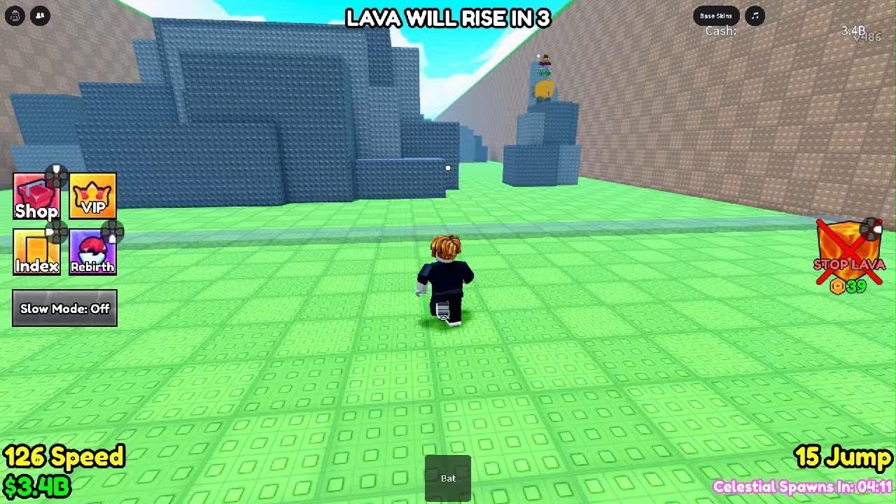 Survive lava for brainrots
