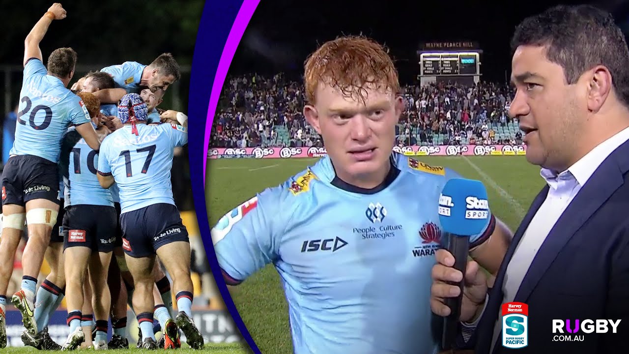 Tane Edmed emotional interview after beating the Crusaders