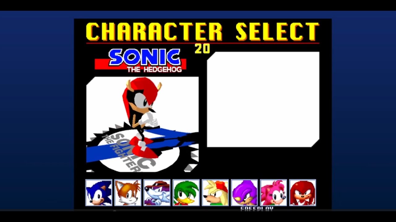 Sonic the Fighters - Omega, Mighty, and Shadow Mod Arcade Playthrough